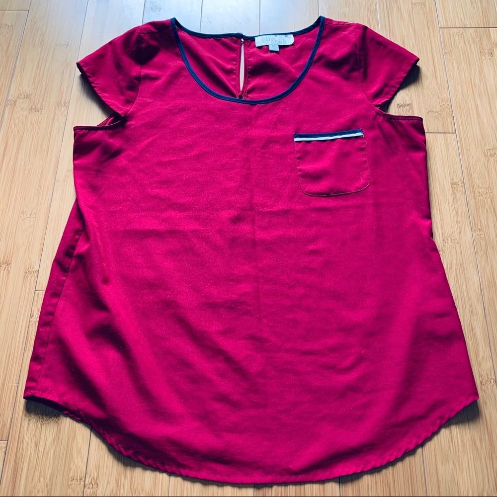 Olive & Oak Red Blouse (Nordstrom)